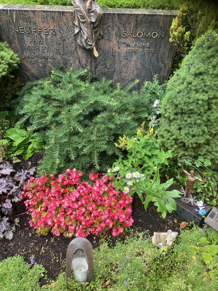 Grabpflege mit Begonie Markus Hübl